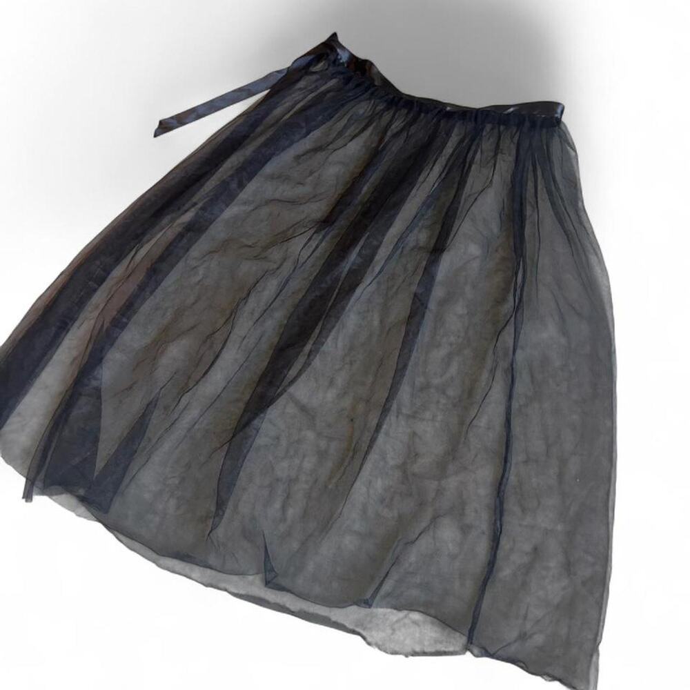 Black Sheer Layering wrap Skirt – Whimsygoth Vampy Maxi OS